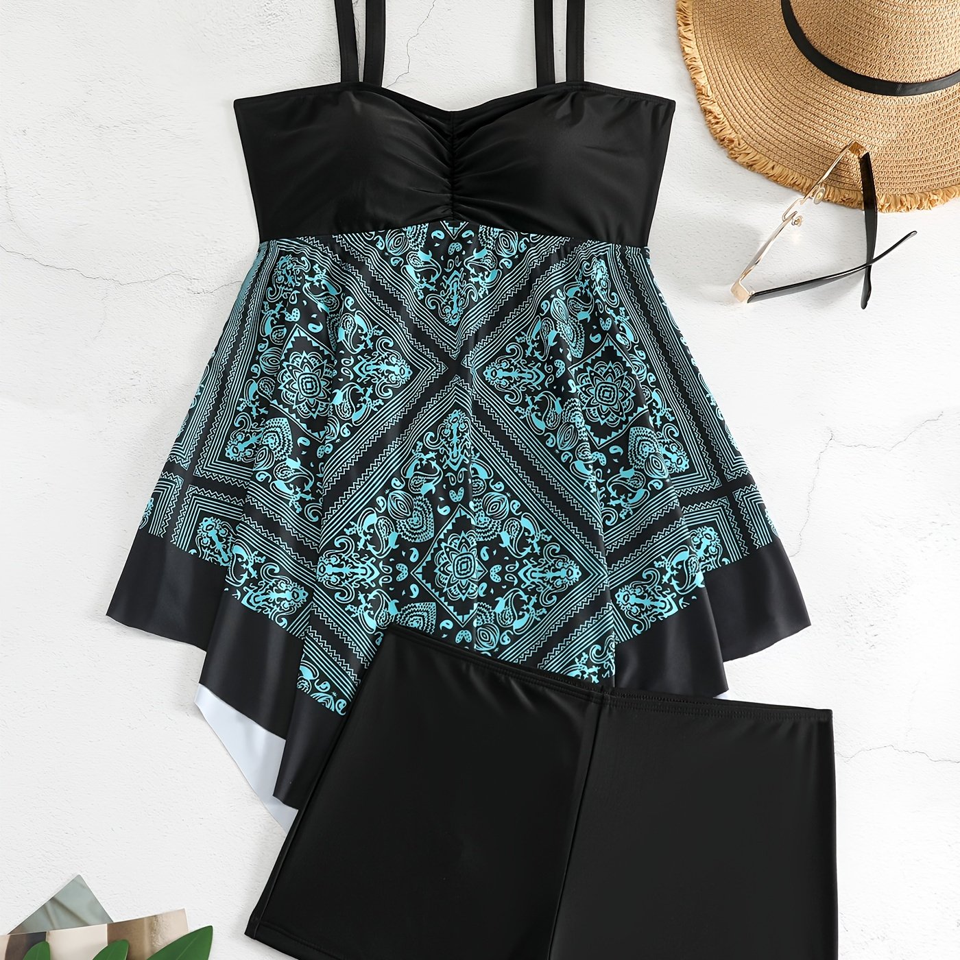 [Sexy Swimsuit] Sexy Plus Size Women's One-Piece Printed Swimsuit | Printed Swimwear Good Vibrations