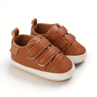 Toddler Baby Sneakers Soft Sole Non-slip Hook And Loop Fastener Shoes First Walkers Crib Shoes Girls And Boys Good Vibrations