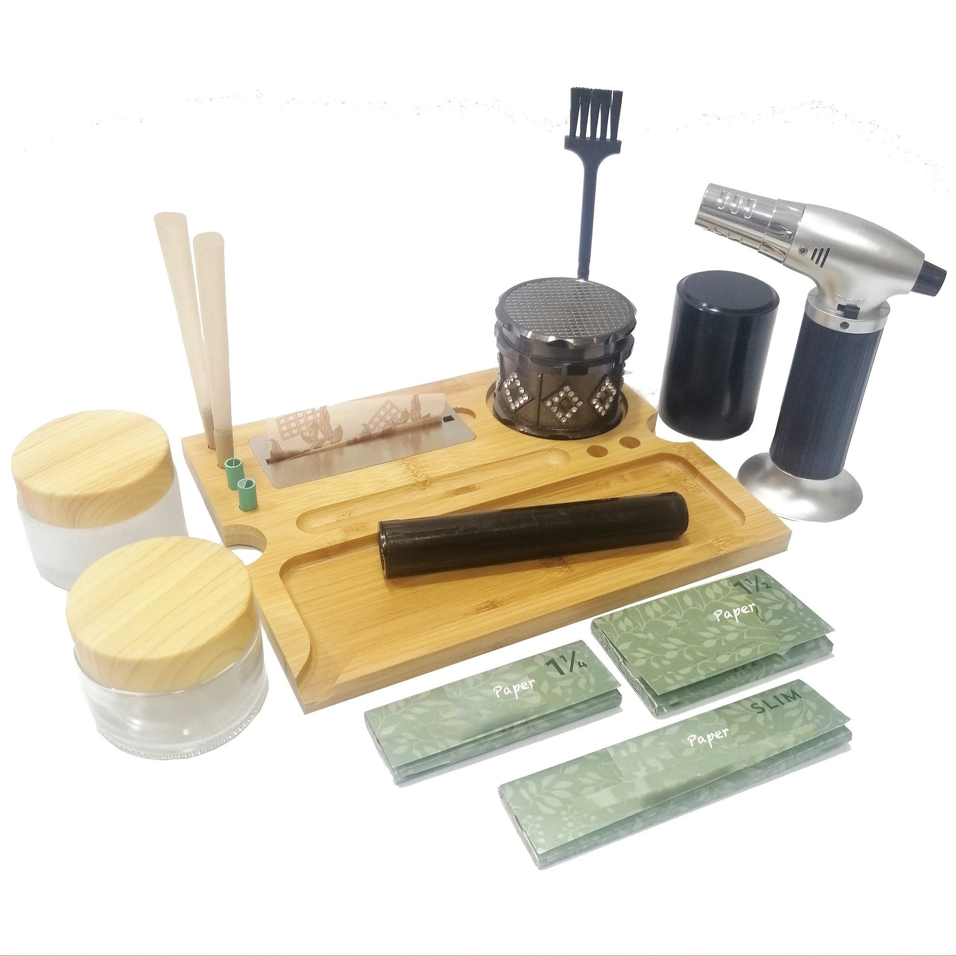1set, Large Stash Box, Wooden Storage Box with Tray, Bamboo Storage Box with Lock And Accessories, Smoking Paper Anti-odor Canister Private Box with Brush, Household Gadget, Christmas Gifts, Christmas Supplies, Christmas Part Good Vibrations Adult Super Store