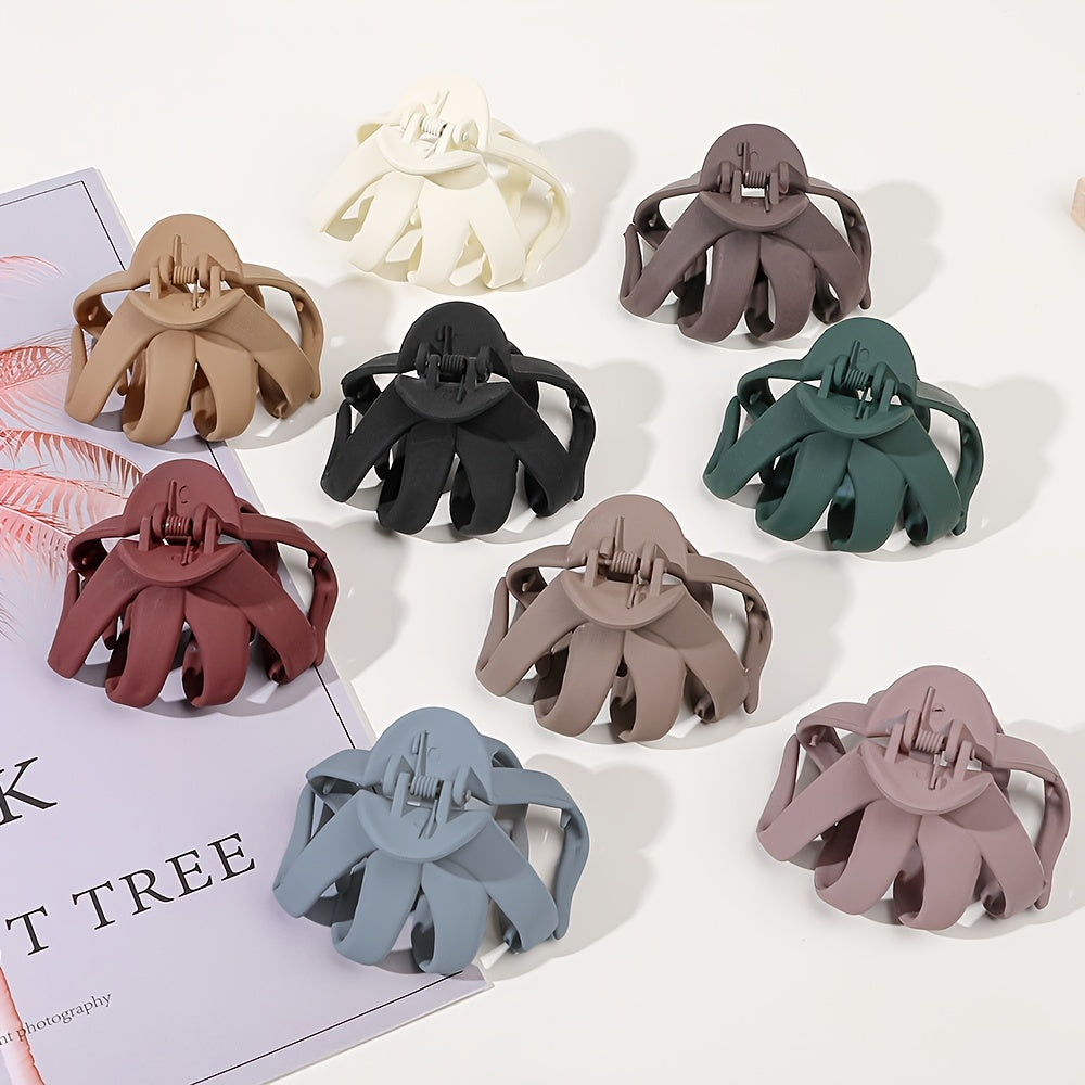 9pcs/4pcs/1pc Frosted Octopus Hair Clip Good Vibrations