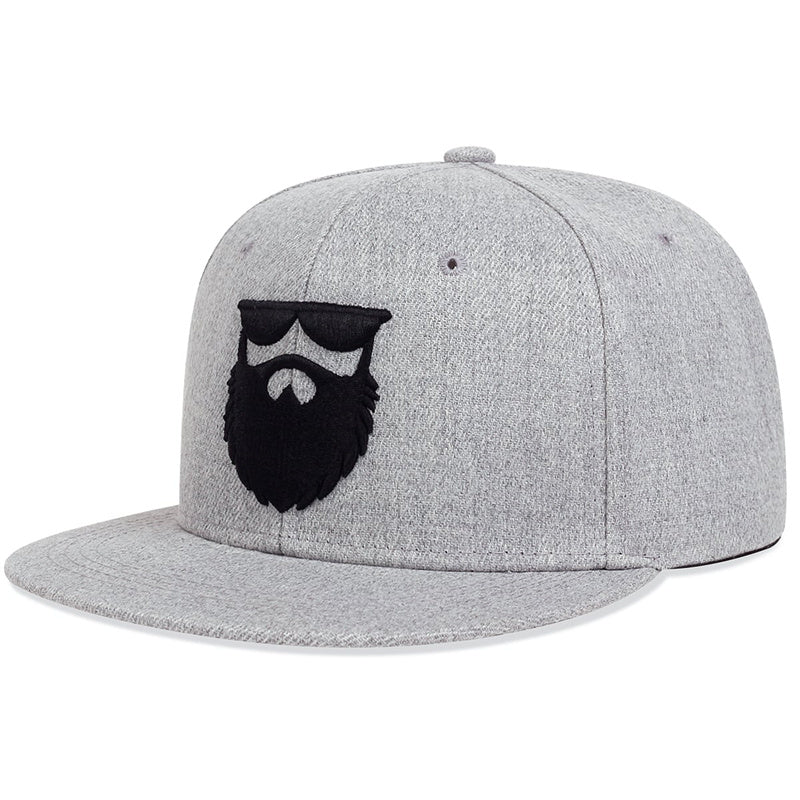 Ideal Choice for Gifts Men's Casual Embroidered Beard Baseball Cap Good Vibrations