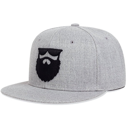 Ideal Choice for Gifts Men's Casual Embroidered Beard Baseball Cap Good Vibrations