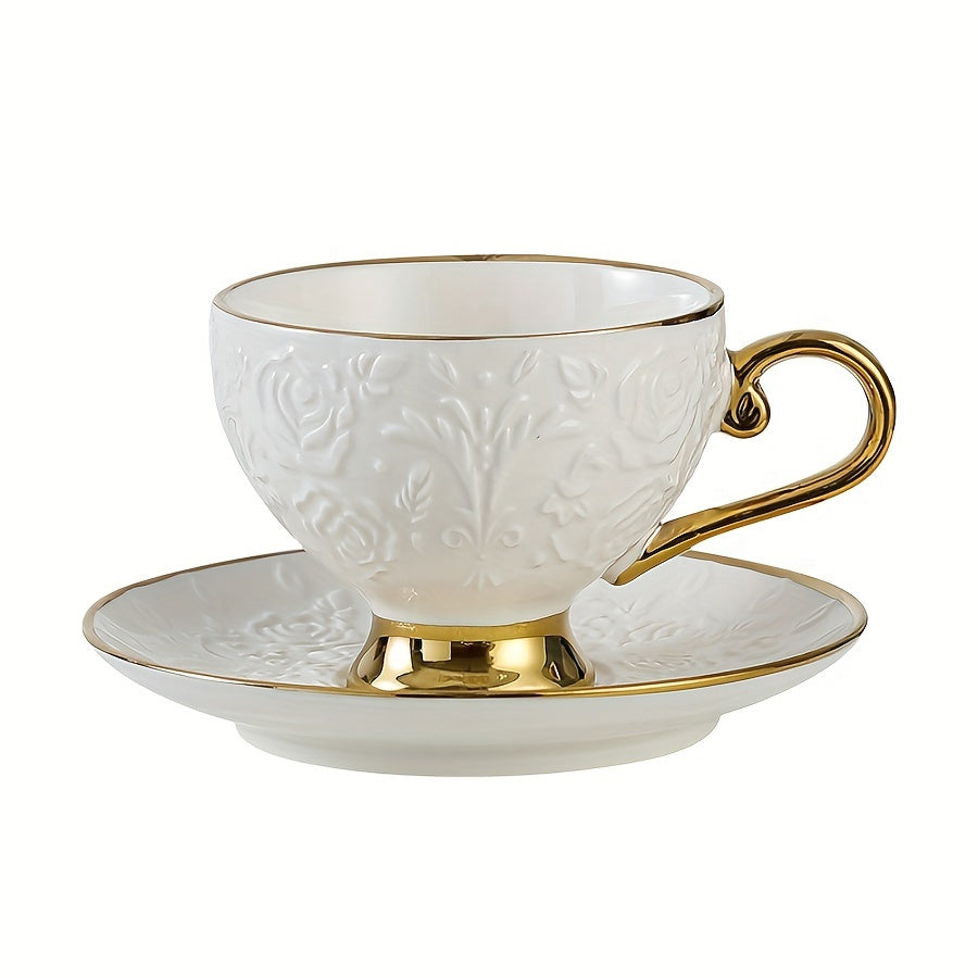 6pcs set of charming floral porcelain tea cups and saucers - 7.43oz, romantic rose design - perfect tea party, a pleasant mother
Daily gifts, special coffee cups and saucers Good Vibrations