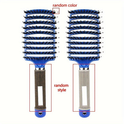 1pc Magic Scalp Massage Hair Brush for Women - Professional Detangling Tool for Wet Curly Hair - Hairdressing Tool, Detangling Brush, Ergonomic Handle, Durable Bristles, Salon Professionals, Styling Accessory, Sleek Design, S Good Vibrations