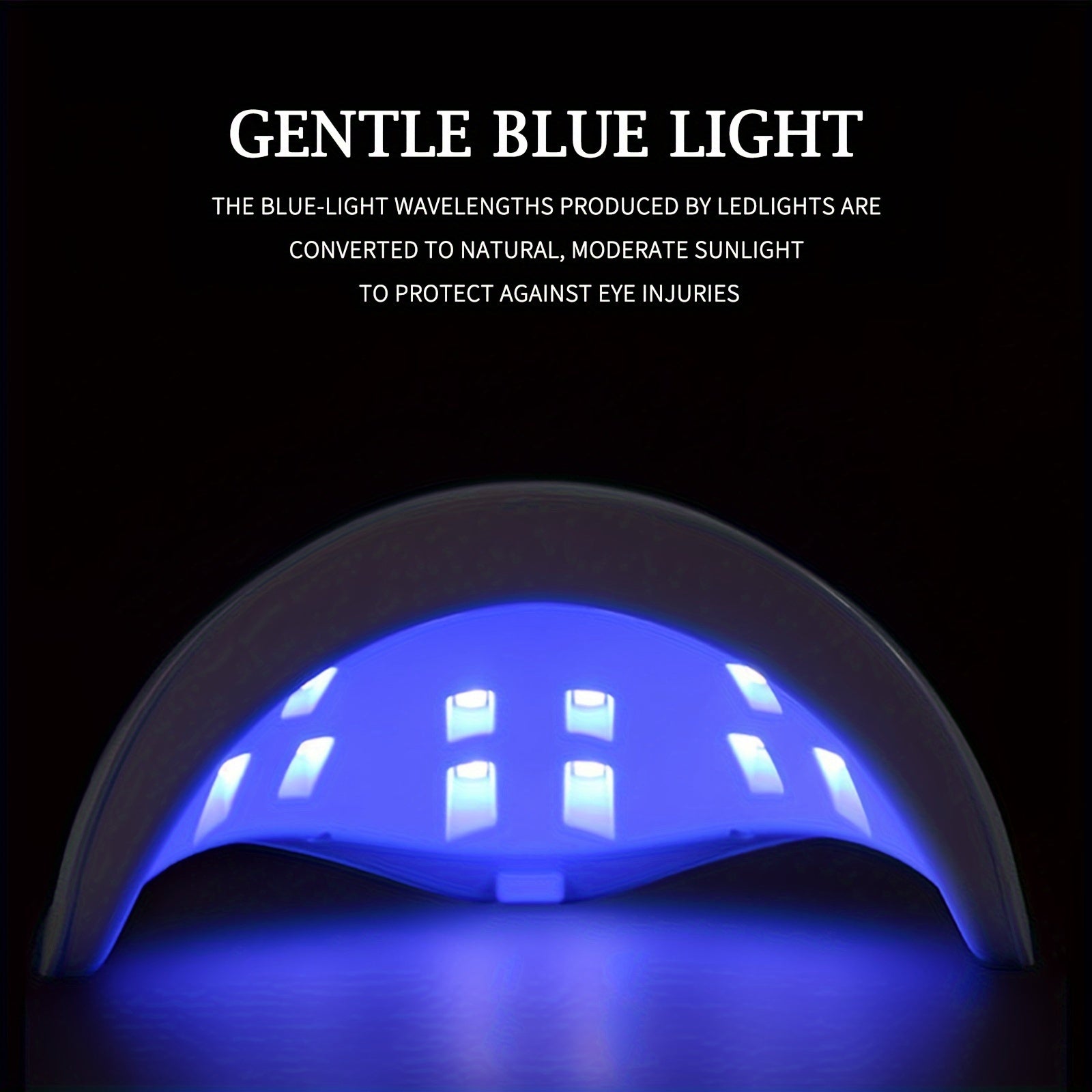 1pc Portable LED Nail Lamp Dryer - Fast Drying, Professional Gel Polish Curing, Compact Design for Home Salon Manicure, Nails Art Tools, Easy to Use, Long-Lasting LED Light, Safe for Fingers Good Vibrations