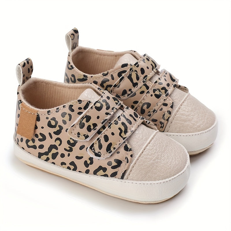 Toddler Baby Sneakers Soft Sole Non-slip Hook And Loop Fastener Shoes First Walkers Crib Shoes Girls And Boys Good Vibrations