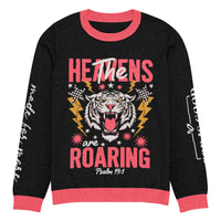 Knitted crew neck sweater Good Vibrations