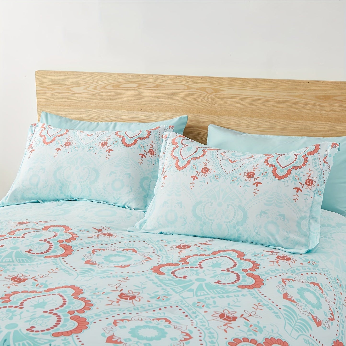 5/7pcs Bed In A Bag Bohemian Pattern Comforter And Sheet Set, Twin/Full/Queen/King Size Comforter Set, Soft Microfiber Lightweight Bedding Set For All Seasons Good Vibrations