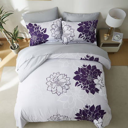 7Pcs Lightweight Boho Comforter Set - Stain-Resistant, Soft 100% Microfiber Cover, 100% Polyester Fiber Filling, Woven For Durability - Full/Queen/King Size Bed In A Bag For All Seasons, Floral Pattern Printed Bedding Good Vibrations