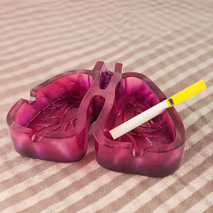 Room Decor 1pc Artistic Lung-Shaped Resin Ashtray, Creative Home Office Decorative Gift, Smoking Room Accessory Good Vibrations Adult Super Store