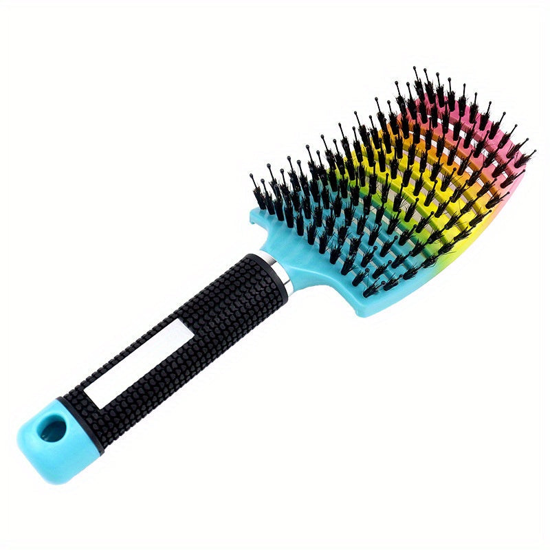 1pc Magic Scalp Massage Hair Brush for Women - Professional Detangling Tool for Wet Curly Hair - Hairdressing Tool, Detangling Brush, Ergonomic Handle, Durable Bristles, Salon Professionals, Styling Accessory, Sleek Design, S Good Vibrations