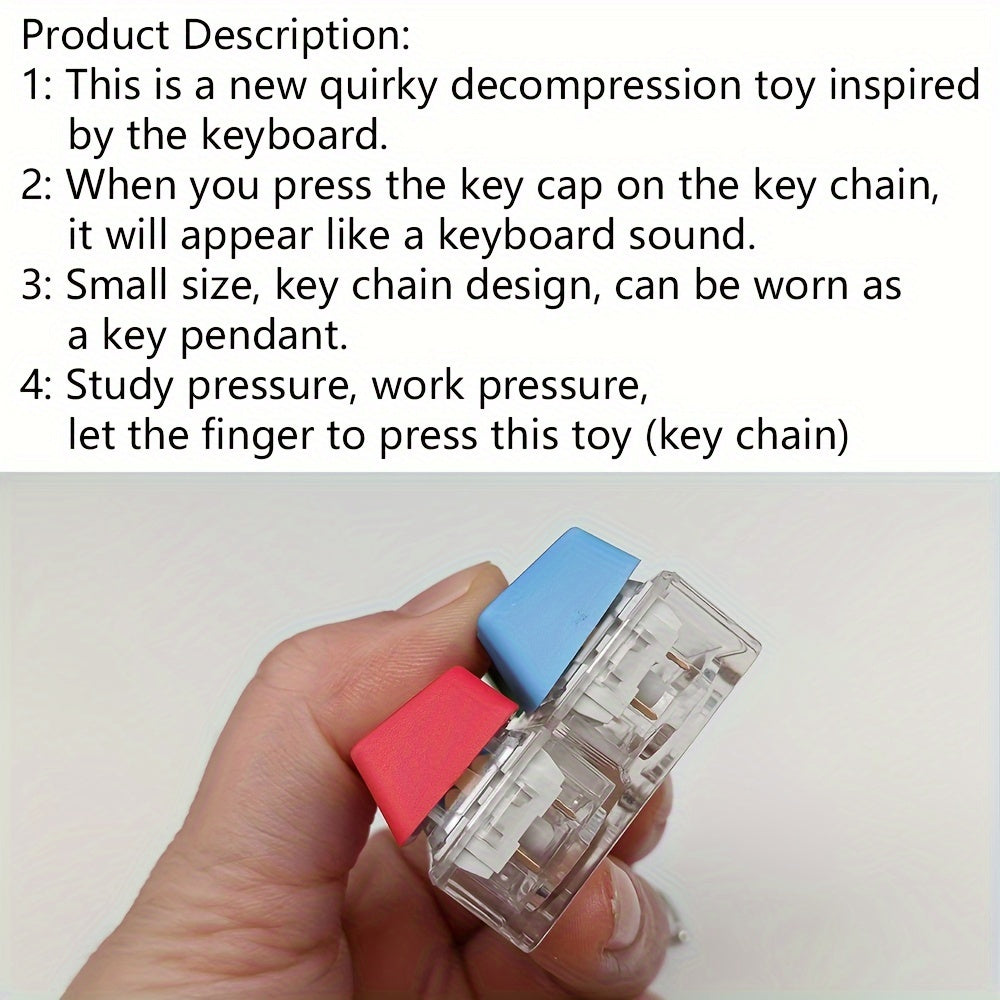 Relaxation Finger Pressure Decompression Mechanical Keyboard Keycaps, Keychains, Key Rings, And Desktop Accessories Good Vibrations