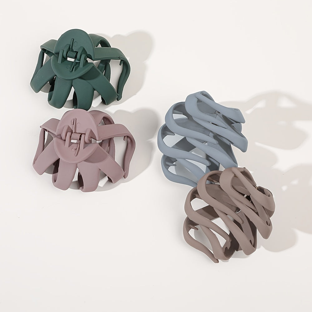 9pcs/4pcs/1pc Frosted Octopus Hair Clip Good Vibrations