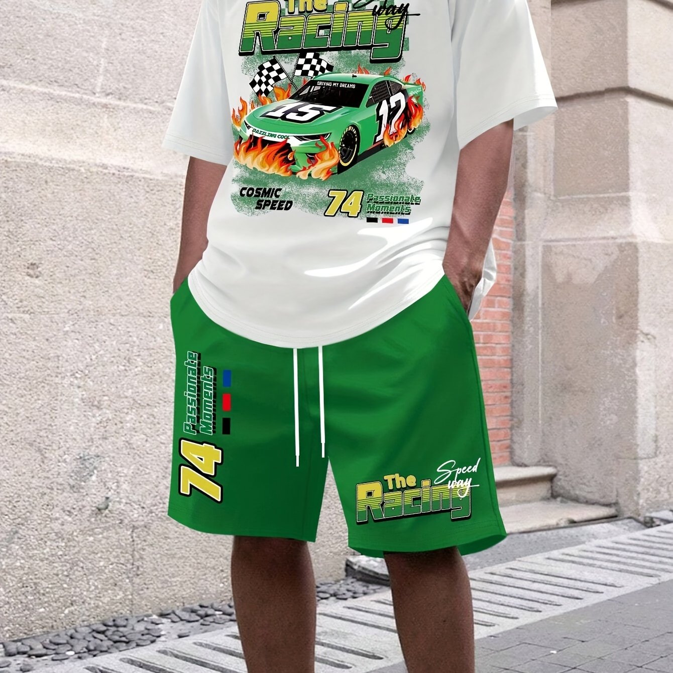 Qihang 3D Digital Printing Clothing Set Good Vibrations