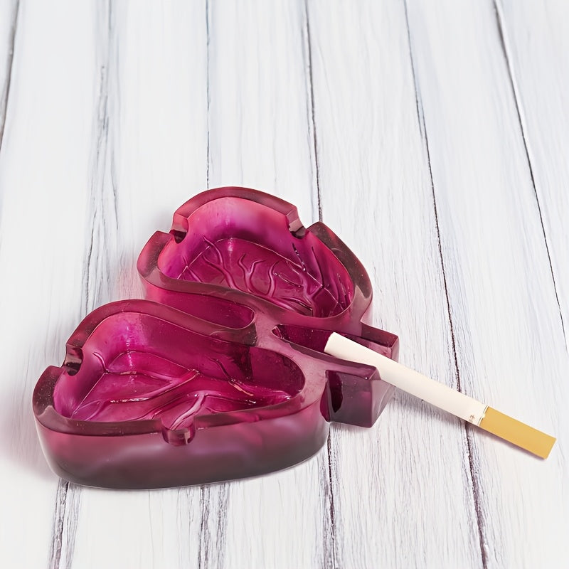 Room Decor 1pc Artistic Lung-Shaped Resin Ashtray, Creative Home Office Decorative Gift, Smoking Room Accessory Good Vibrations Adult Super Store