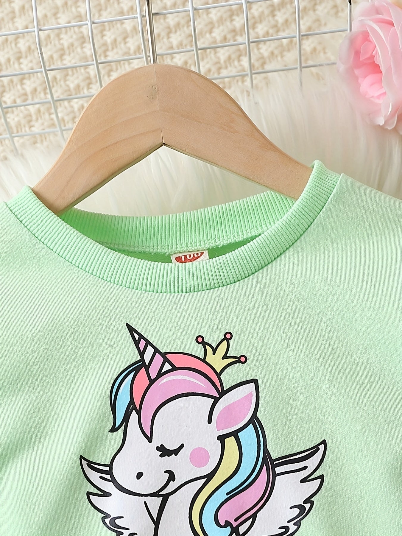 Adorable Unicorn Midi Dress - Comfortable, Season-Ready with Tulle Detailing, Ideal for Girls Good Vibrations