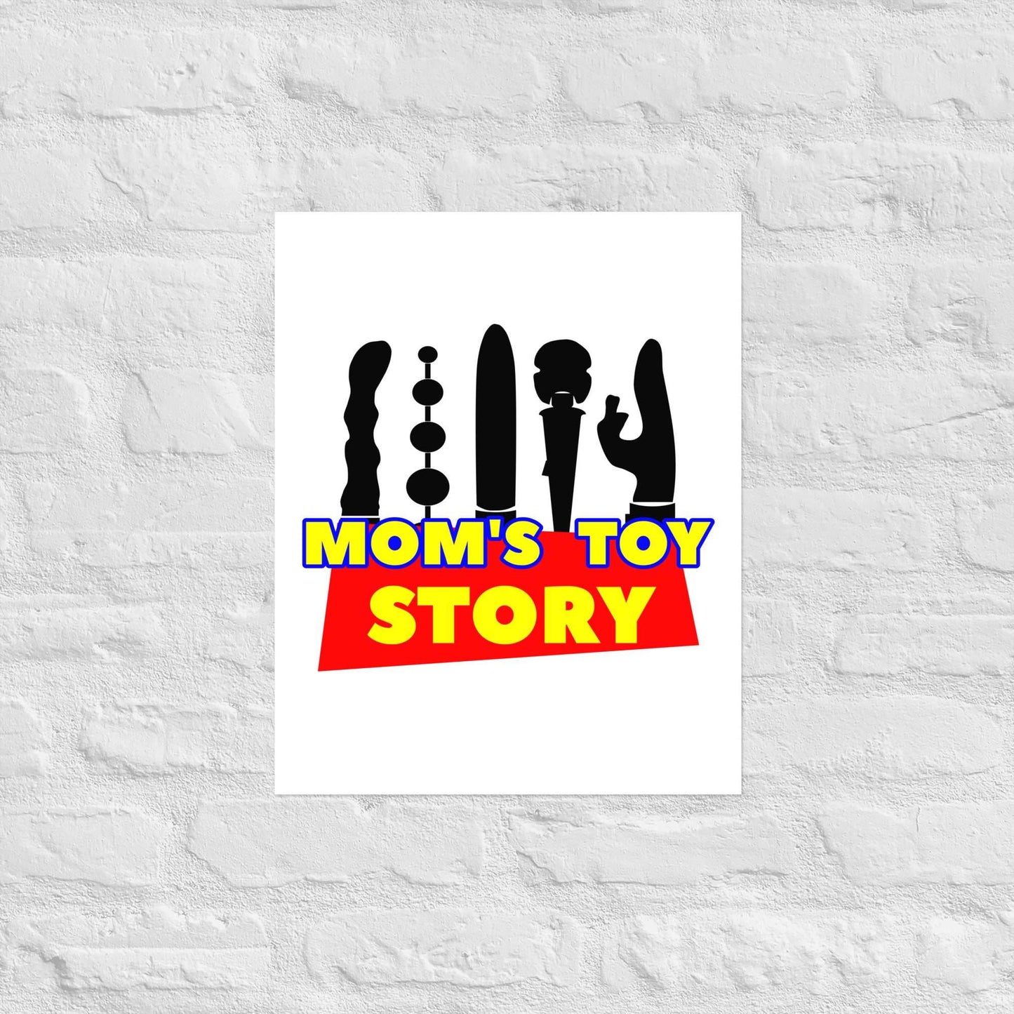 Museum-quality Mom's Toy Poster on thick matte paper.