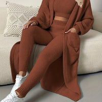 Women'S Solid Fleece Thick Home Suit Set, Cozy Clothing, Winter Pajamas, Classic Loungewear, Relaxed Fit, Warm Fabric, Durable Stitching, Women'S Pajamas, Fleece Pajamas, Long Sleeve Set Women, Night Wear For Women, Women Fal Good Vibrations