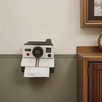 1pc Retro Camera Design ABS Resin Toilet Paper Holder - Novel Bathroom Paper Towel Dispenser, Chic Home Decoration Accessory, Unique Gift Idea Good Vibrations