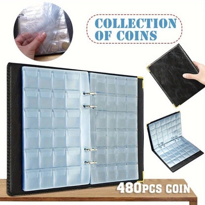 480 Large Capacity Coin Collection Book Coin Binder Collection Book Good Vibrations