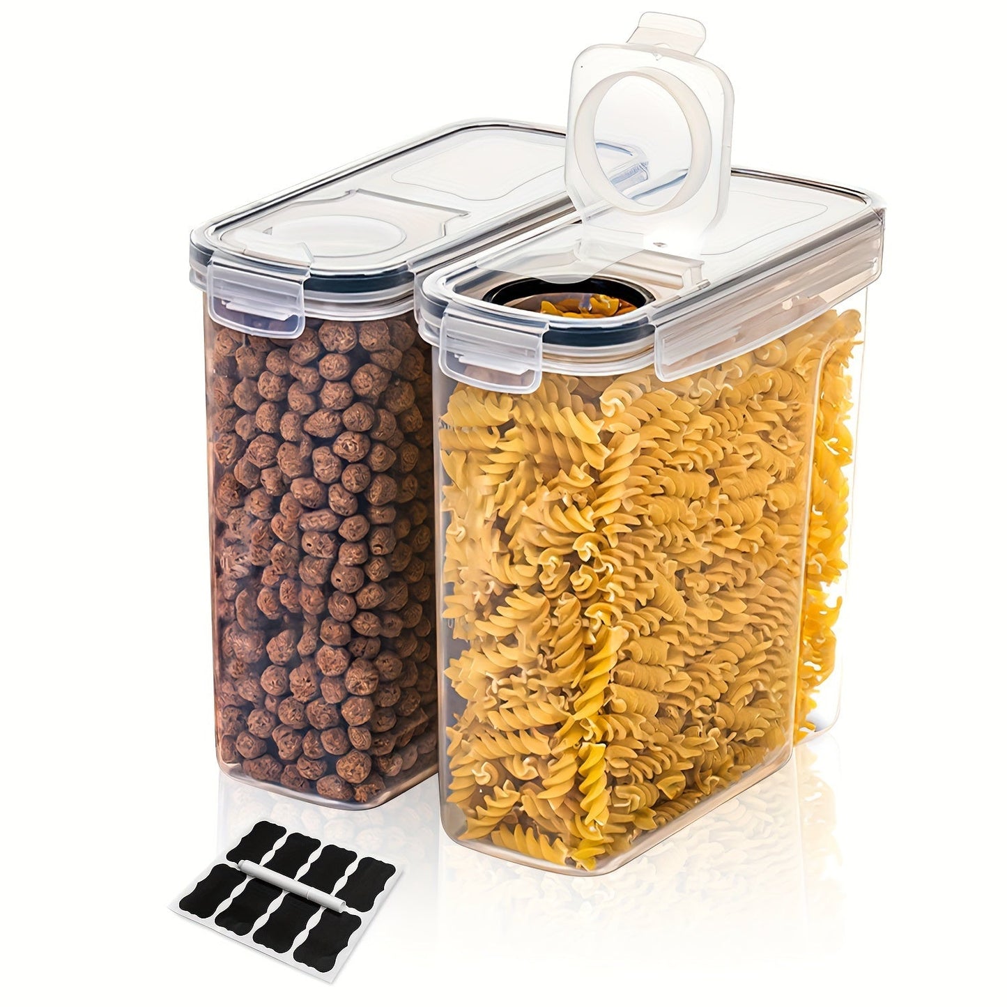 Set of 2/4 Cereal Storage Containers, Made from Bpa-Free Plastic, Designed to Be Airtight for Storing Food. Each Container Holds 2.5 Liters (88 Ounces) And Is Suitable for Cereals, Snacks, And Sugar. This 4pcs Set Includes Ce Good Vibrations