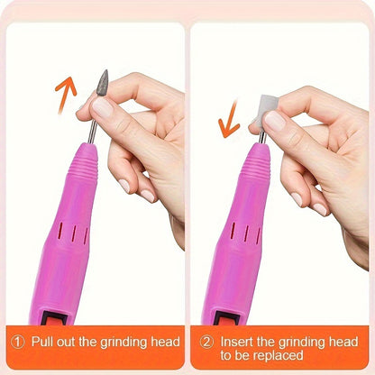 [Fast Arrival] Electric Nail Drill Kit - Professional Manicure Tool for Gel Polish Removal, Low Noise, with Milling Cutters and Drill Bits Set for Home Salon Use - Easy to Use, Portable, and Space-Saving Design Good Vibrations