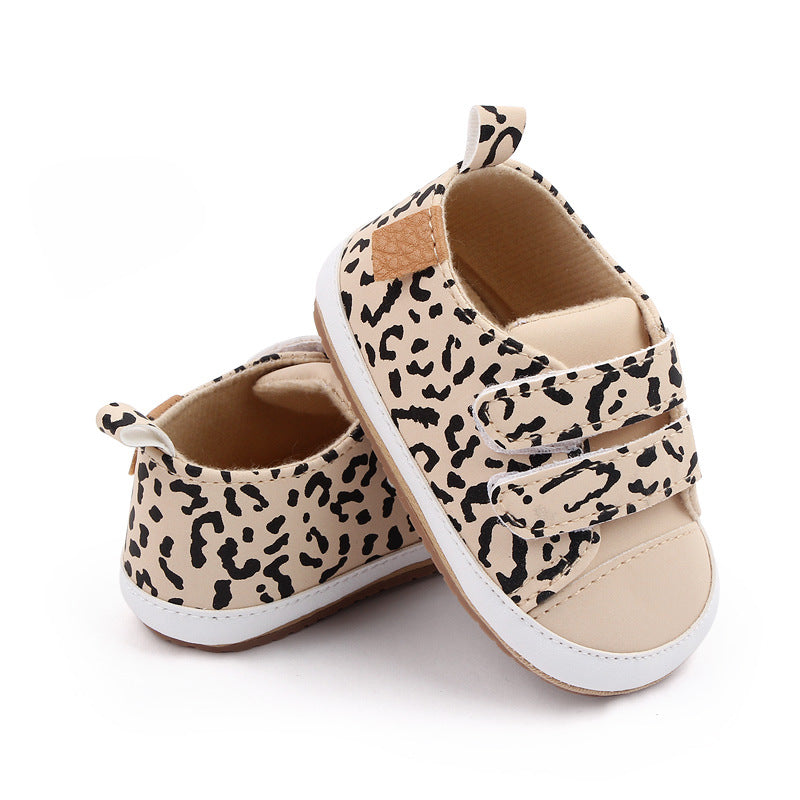 Toddler Baby Sneakers Soft Sole Non-slip Hook And Loop Fastener Shoes First Walkers Crib Shoes Girls And Boys Good Vibrations