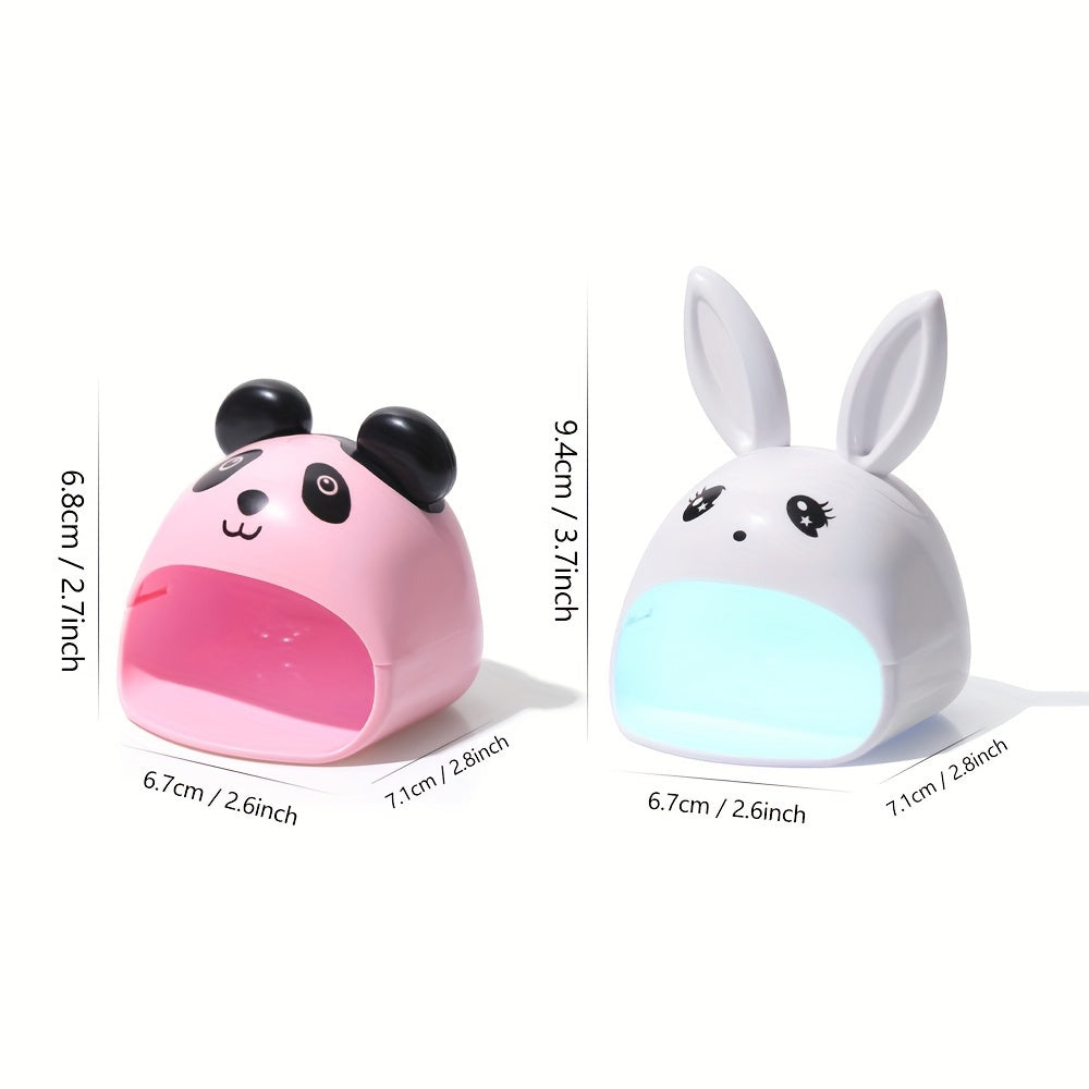1pc Portable Cartoon LED Nail Lamp - Nail Dryers for Gel Polish, Professional Nails Art Tools for Home Salon Manicure with Fast Drying and Long-Lasting Results Good Vibrations