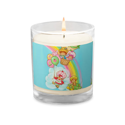 Glass jar soy wax candle