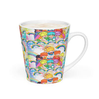 Rainbow and friends Latte mug