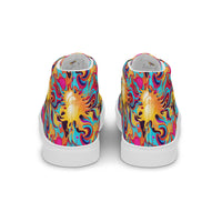 Men’s high top canvas shoes Good Vibrations