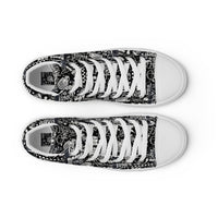 Men’s high top canvas shoes Good Vibrations