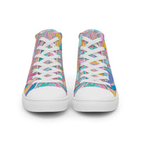 Men’s high top canvas shoes Good Vibrations