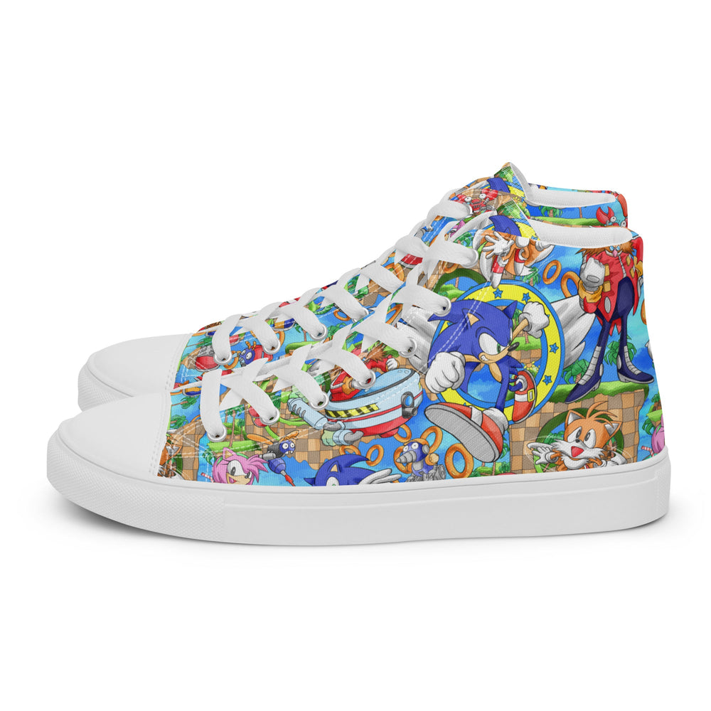 Men’s high top canvas shoes Good Vibrations Adult Super Store