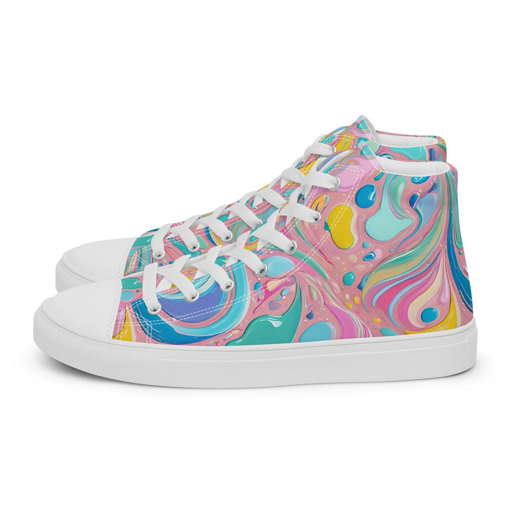 Men’s high top canvas shoes Good Vibrations