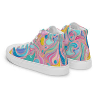 Men’s high top canvas shoes Good Vibrations