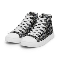 Men’s high top canvas shoes Good Vibrations