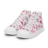 Men’s high top canvas shoes Good Vibrations