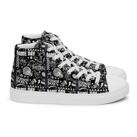 Men’s high top canvas shoes Good Vibrations