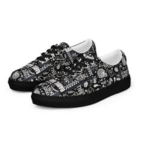 Men’s lace-up canvas shoes Good Vibrations