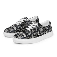 Men’s lace-up canvas shoes Good Vibrations