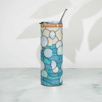 Stained Glass Rubber Duck Stainless steel tumbler GOOD Vibrations