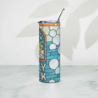 Stained Glass Rubber Duck Stainless steel tumbler GOOD Vibrations