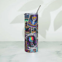 Colorful Tarot Stainless steel tumbler GOOD Vibrations