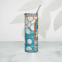 Stained Glass Rubber Duck Stainless steel tumbler GOOD Vibrations