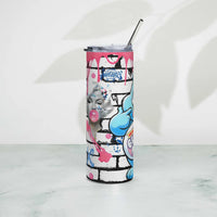 Blow Me Bear Stainless steel tumbler GOOD Vibrations