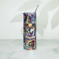 Colorful Tarot Stainless steel tumbler GOOD Vibrations