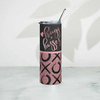 Hugs and Kisses Stainless steel tumbler GOOD Vibrations