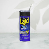 "LAID" Spray Can Stainless steel tumbler GOOD Vibrations