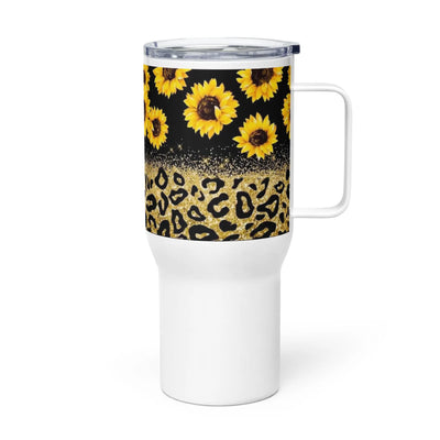 Travel mug with a handle